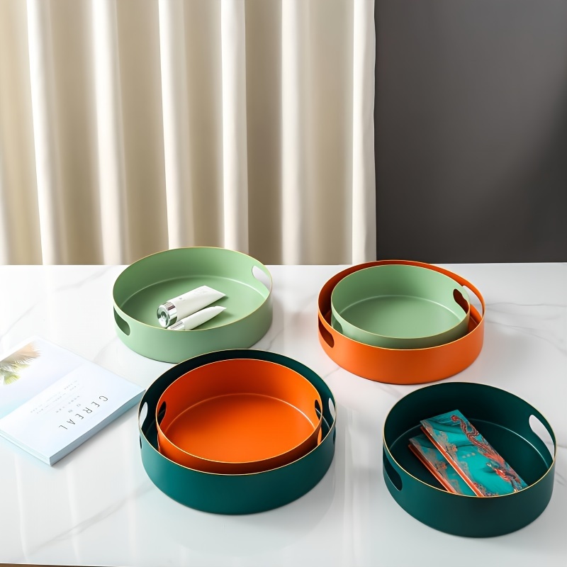 Storage Tray Bathroom Round Vanity Tray Cafe Dessert Cake Temu Canada