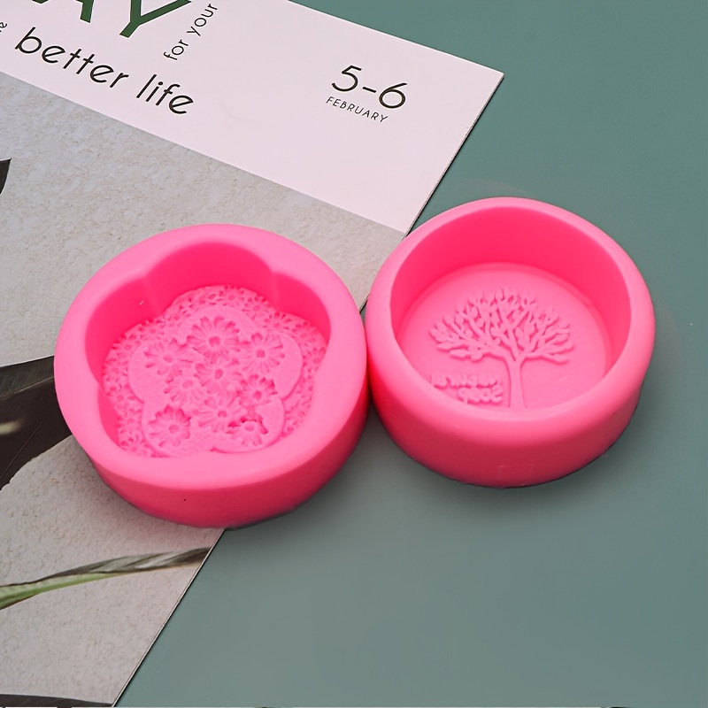 Chrysanthemum And Tree Soap Mold Silicone Ornaments Diy - Temu