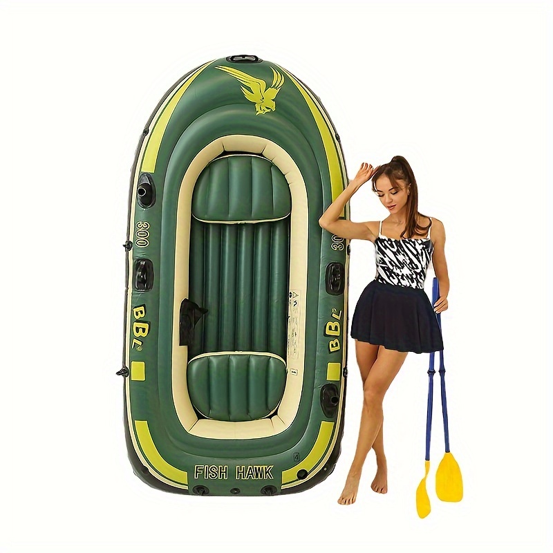 1pc Thickened Inflatable Surfing Boat With Hand Pump For 2 3
