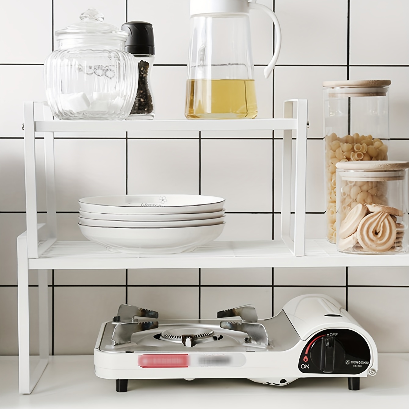 Stylish And Functional Kitchen Cabinet Organizer Shelf - Temu