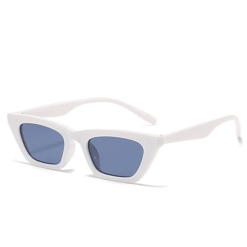 Gafas De Sol Para Mujer Vintage De Montadura Cuadrada Blanco