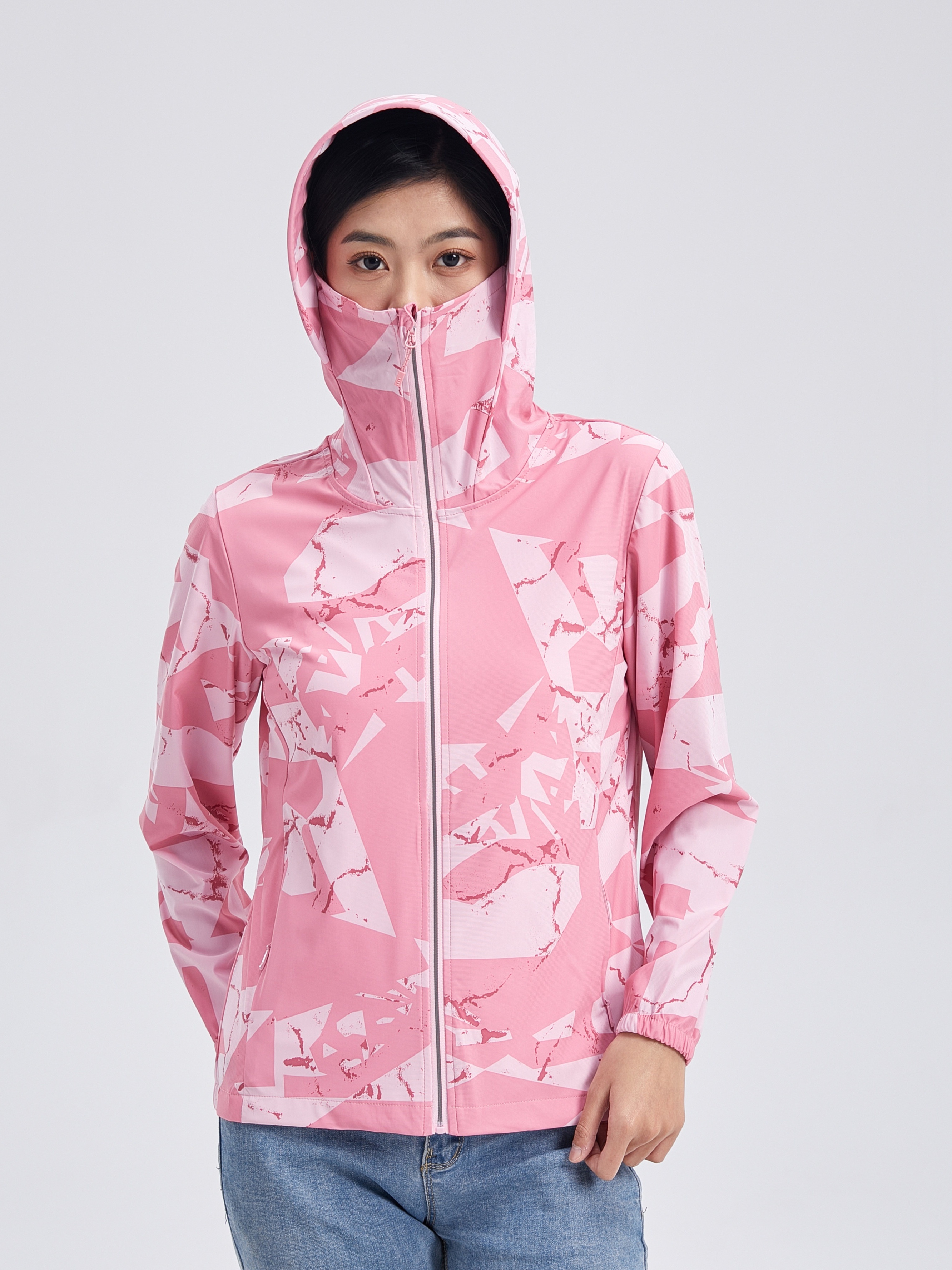 Acheter Manteau d'été à capuche pour femmes, protection solaire UPF50,  mince, respirant, résistant aux UV, vêtements d'extérieur