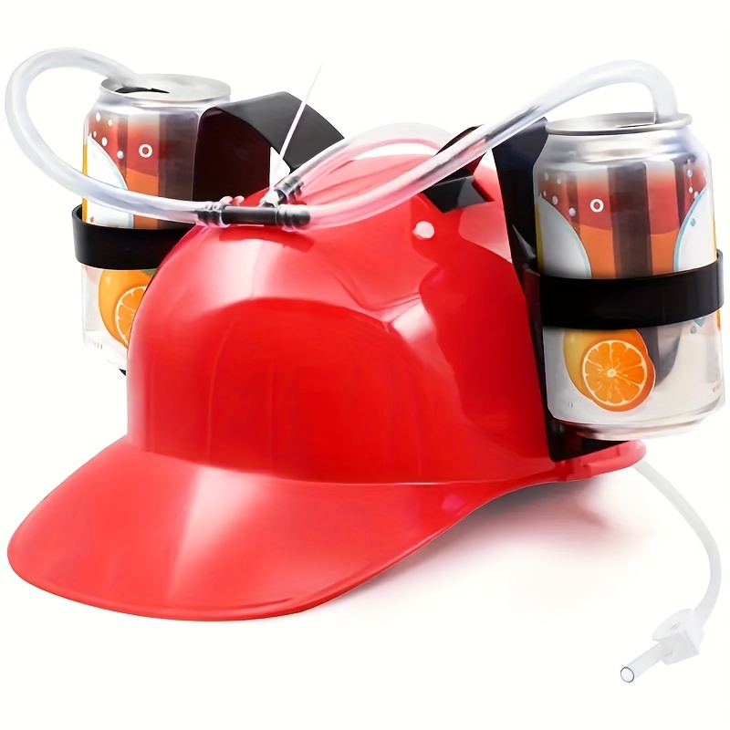  Beer and Soda Drinking Helmet Party Hat - Beer and