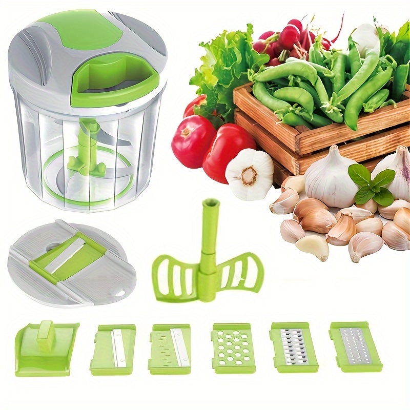 1 Vegetable Chopper Handheld Electric Vegetable Cutter Set - Temu