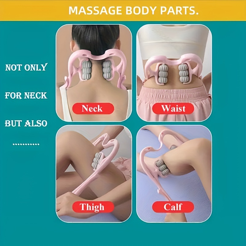 1pc Manual Neck Massager, Multifunctional Shoulder & Neck Massage Tool For  Home Use, Kneading Cervical Vertebrae Clip