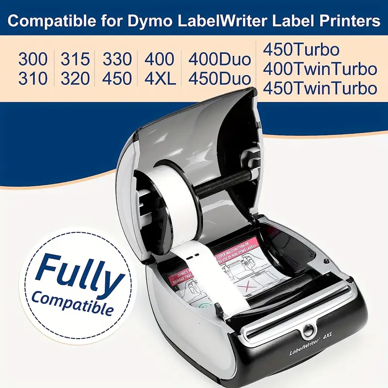 Replacement Dymo 30252 1 1 8 X 3 1 2 28mm X 89mm Thermal Labels Return  Address Barcode Labels Compatible Dymo Labelwriter 450 4xl 450 Turbo  Printers 10 Rolls 3500 Labels - Office & School Supplies - Temu
