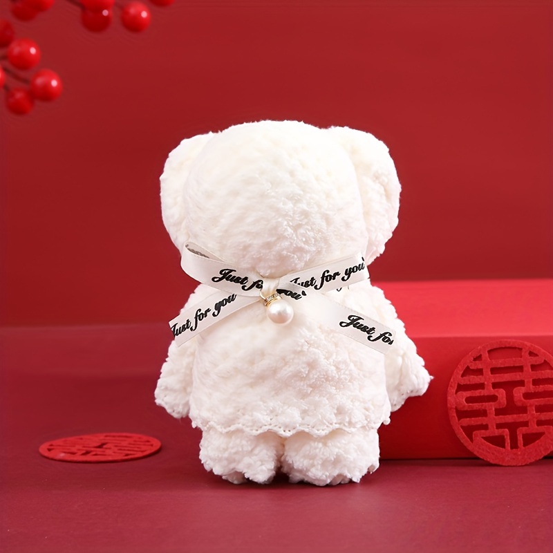 1pc, Cute Bear Towel, Super Soft, For Birthday Gifts, Wedding Accompaniment, Campus Gifts, New Year Gifts, Mother's Day, Valentine's Day