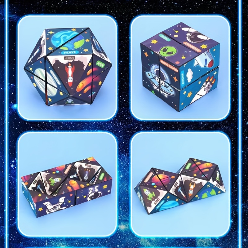 Puzzle 3D Labyrinthe Cube Jouet Chemins Multicolores Jeu Table En O