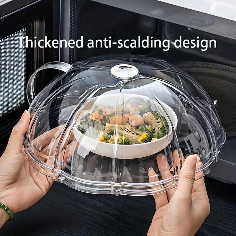 Food Splatter Cover Thickened Microwave Oven Heating Splash - Temu