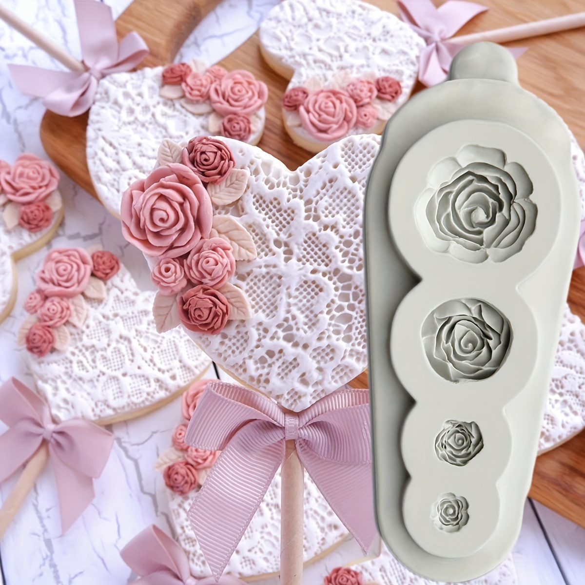 3d Silicone Baby Stuff Chocolate Molds For Diy Cake - Temu