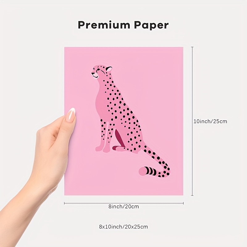 Preppy Tiger Print Pink Preppy Wall Art Dorm Decor Dorm 