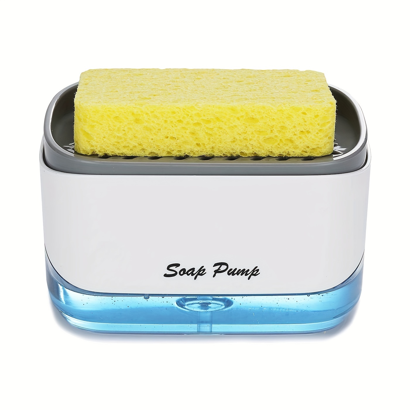 Dish Soap Dispenser And Sponge Holder Soap Pump Sponge Caddy - Temu