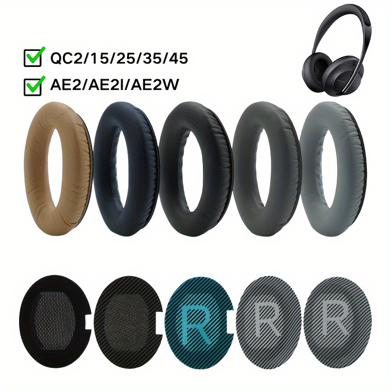 Coussinets d'oreille pour casque Bose AE2 et autres - Avec mémoire de  forme, matériau doux, noir