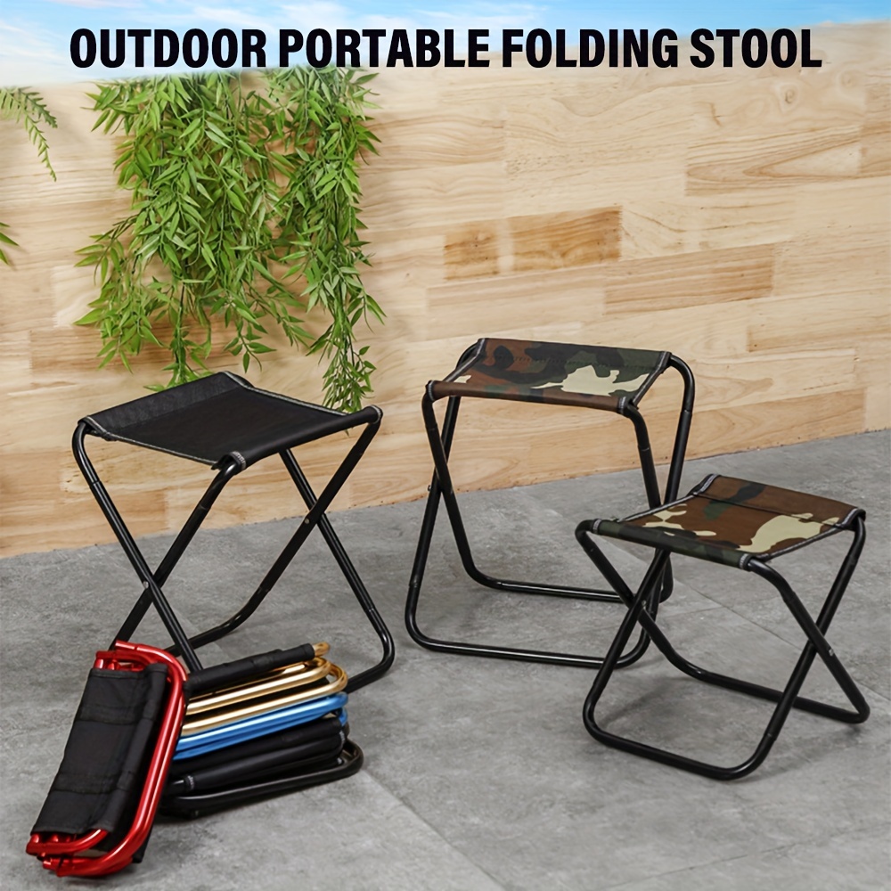 Portable Foldable Stool Plastic Stool For Trains Camping Picnic Outdoor  Folding Fishing Stools, Free Shipping On Items Shipped From Temu