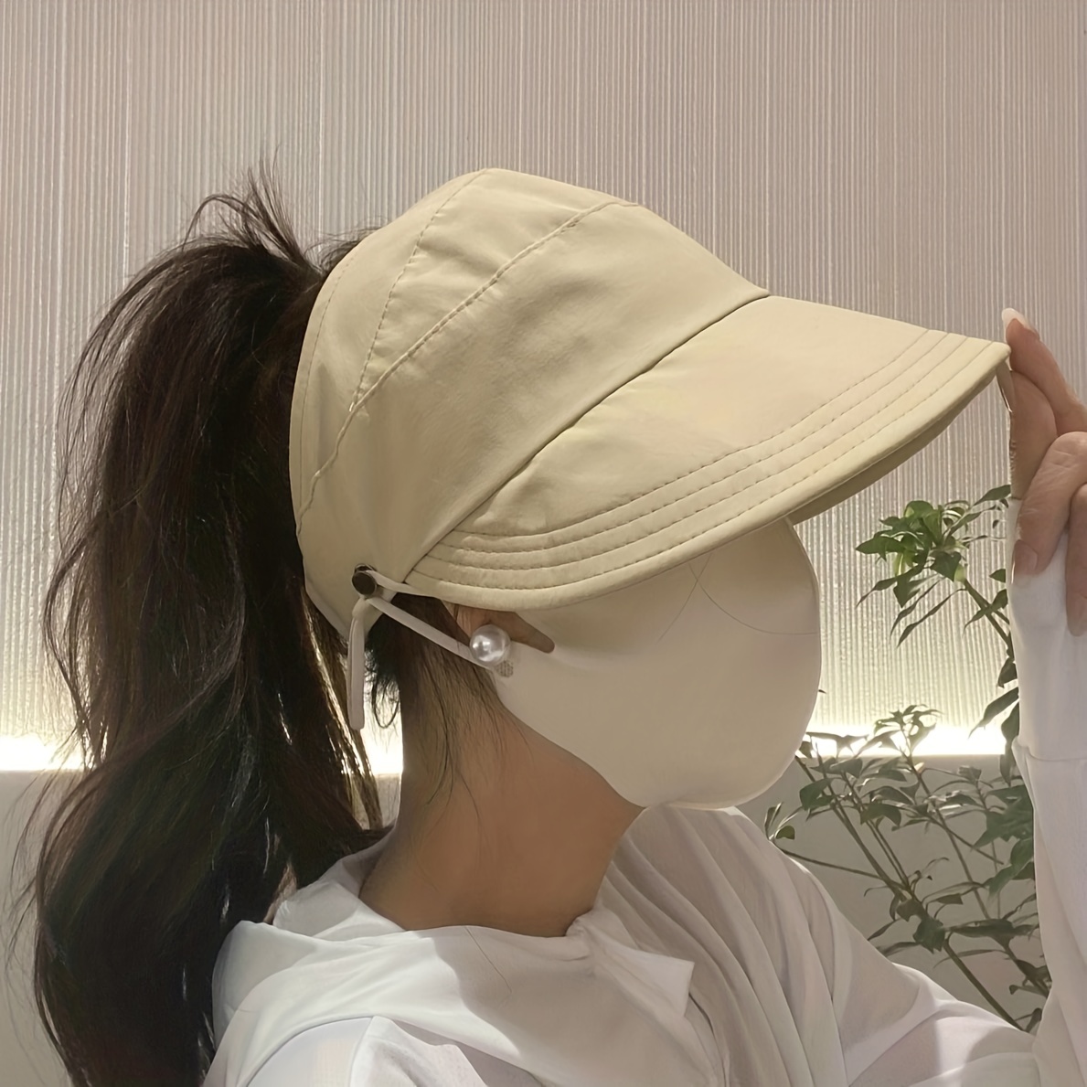 Women Sun Hat Wide Brim Fishing Hats Foldable Baseball Cap Breathable Caps