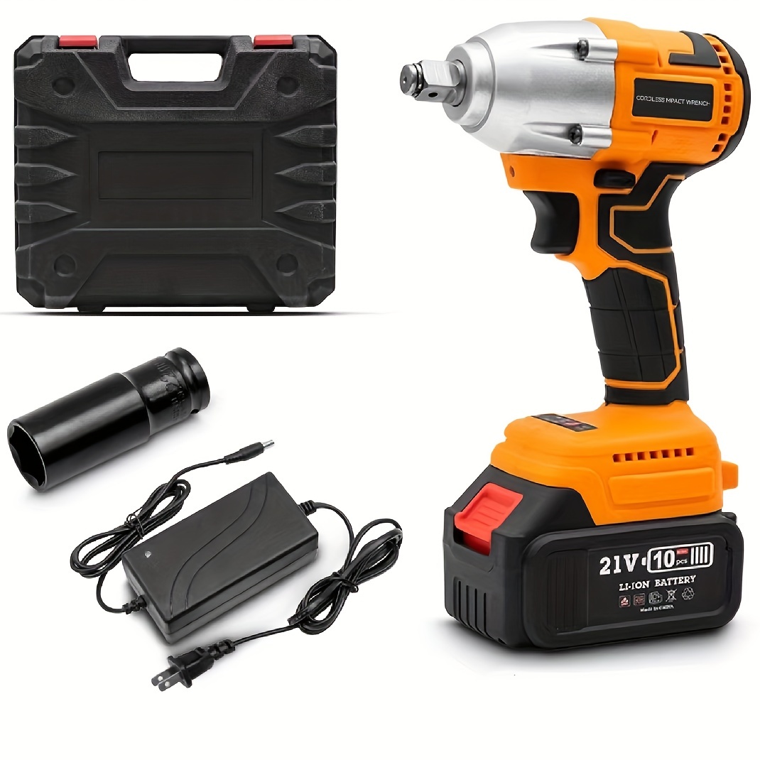 21v Cordless Electric Impact Wrench High Torque Drive - Temu