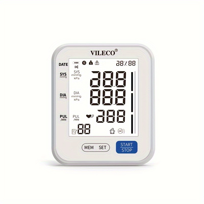Black Arm Type Fully Automatic Blood Pressure Monitor Lcd - Temu