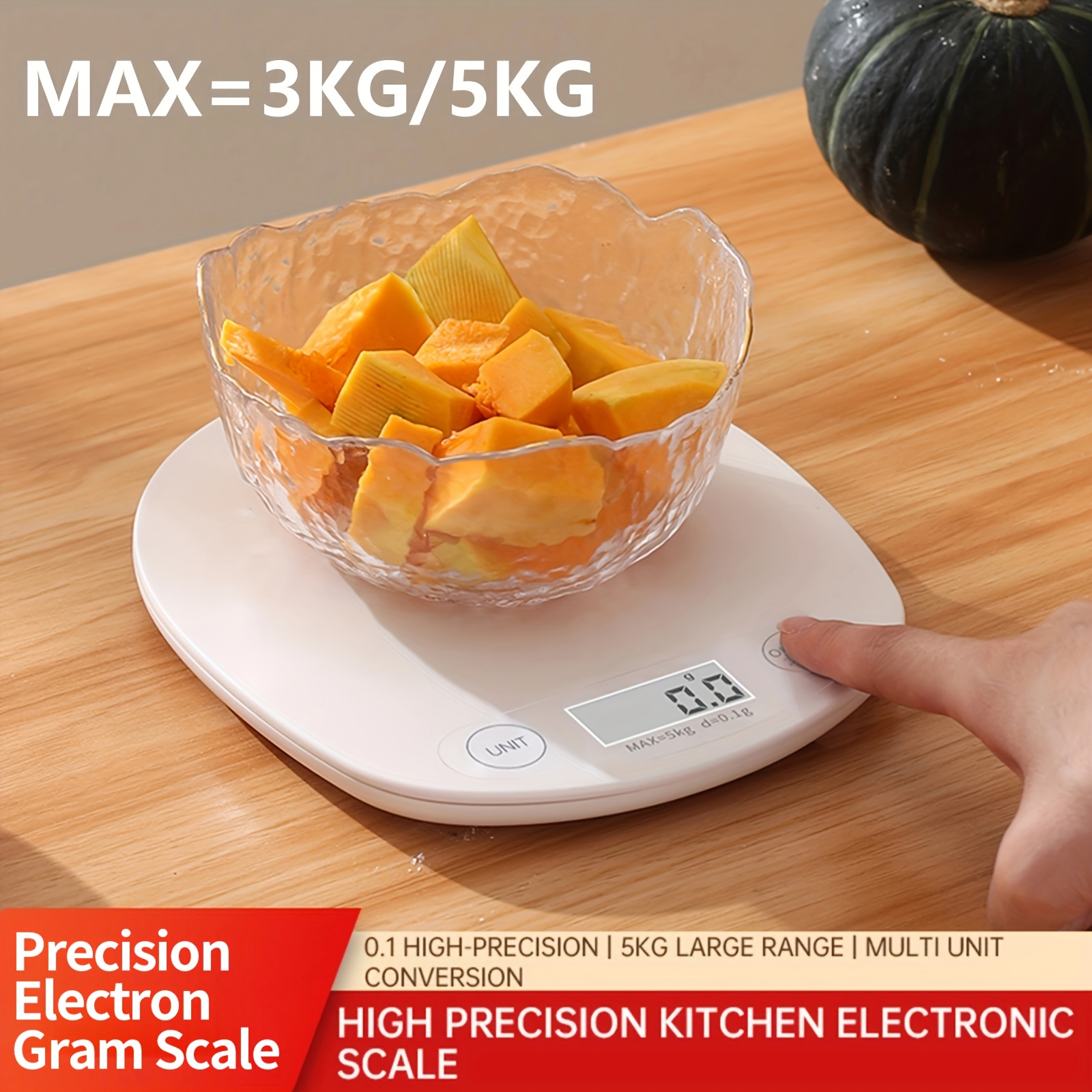 Digital Kitchen Food Scales 5KG LCD Electronic Balance Weight