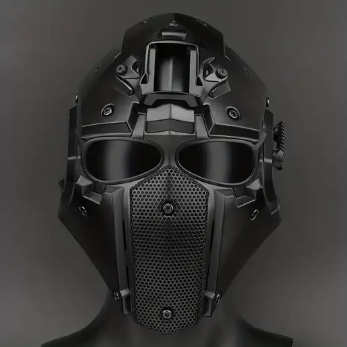 Masque Airsoft Intégral Et Casque Tactique, Masque De Protection D