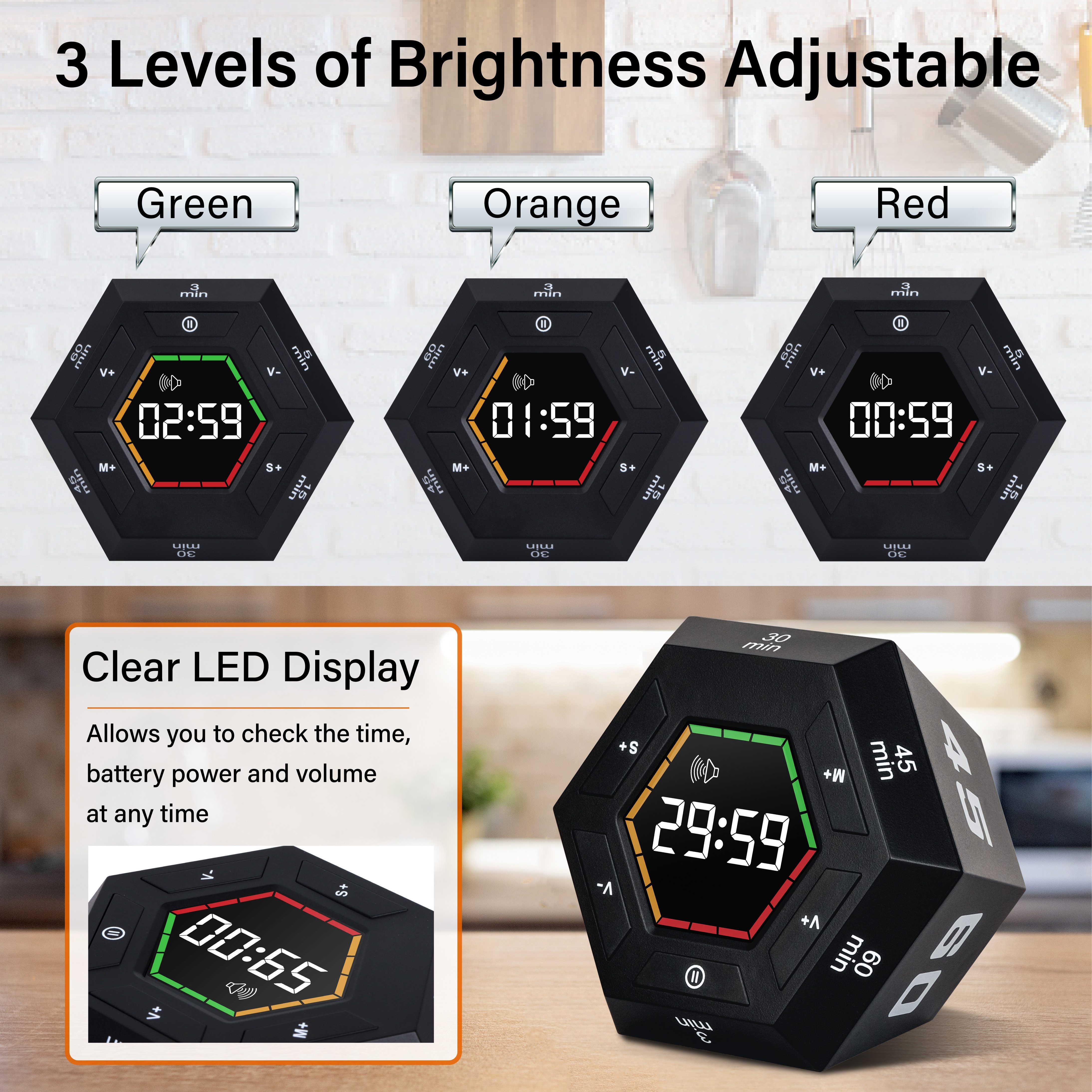 Digital Magnetic Flip Productivity Timer