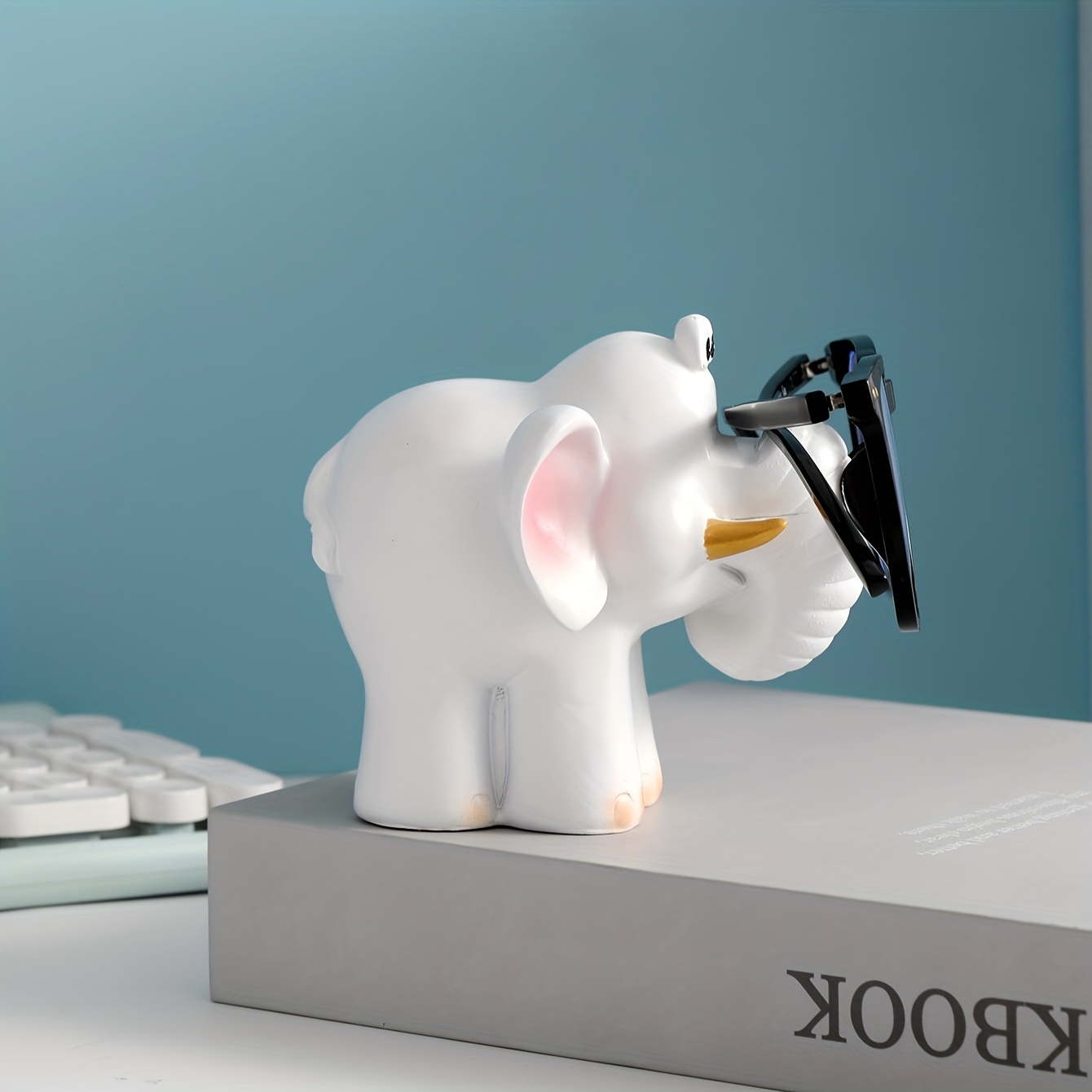 Elephant Eyeglasses Holder, elephant art