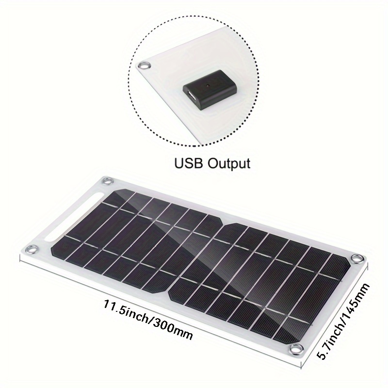 1pc/2pcs Kit De Panel Solar Portátil Cargador De Batería - Temu