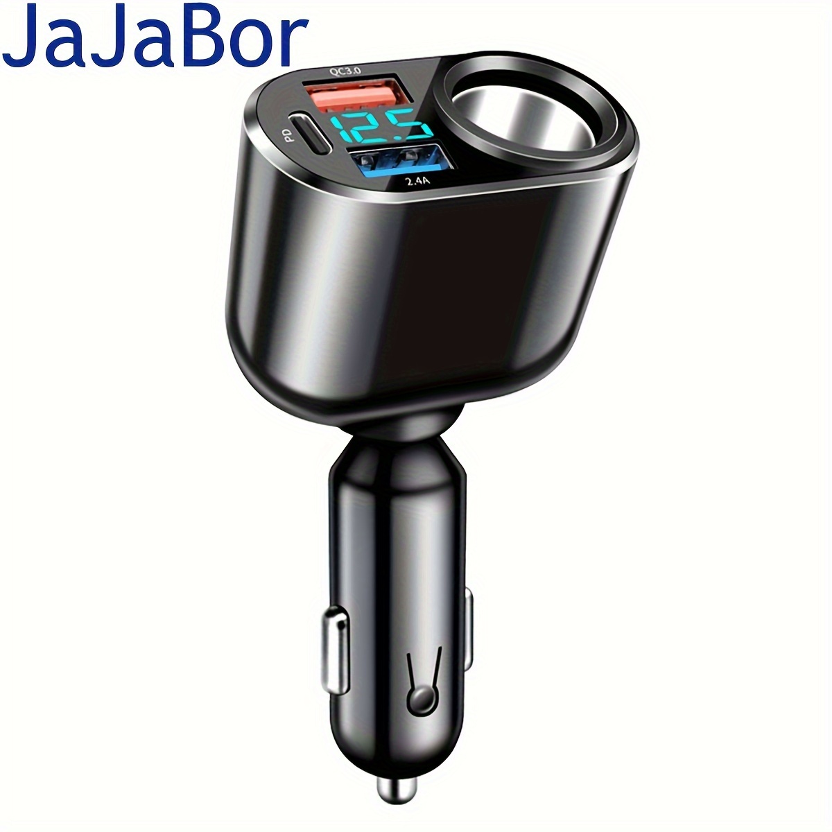 JaJaBor – allume-cigare de voiture QC3.0, double USB, Charge