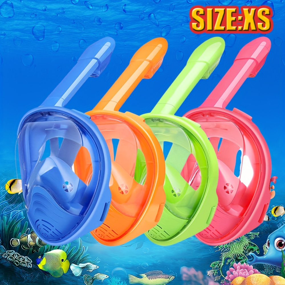 Masque de plongée avec tuba pour enfants, lunettes de natation anti-buée et  anti-fuite Lunettes de plongée en apnée imperméable à l'eau Masque en verre  trempé durable pour les enfants de 5 à