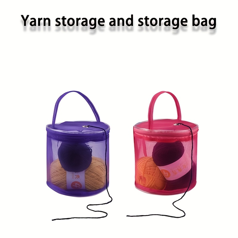 Transparent Knitting Yarn Storage Bag Portable Hand held - Temu