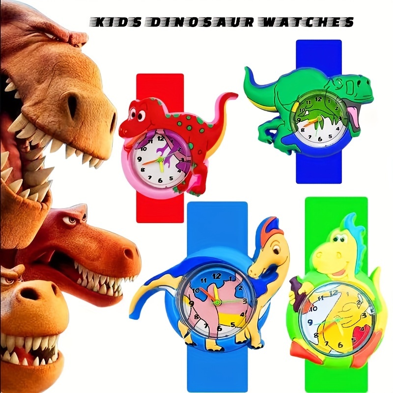 Reloj de moda informal para niños, reloj de dibujos animados de  cangrejo/tortuga/tiburón, reloj de juguete para bebés, relojes para niños, reloj  de silicona Slap para niño y niña, reloj de cuarzo Gao