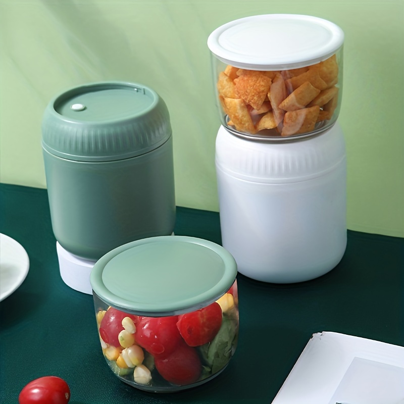 Portable Breakfast Salad Cup With Spoon And Fork Lids - Healthy Lunch  Container For Yogurt, Milk, And More - Temu Republic of Korea