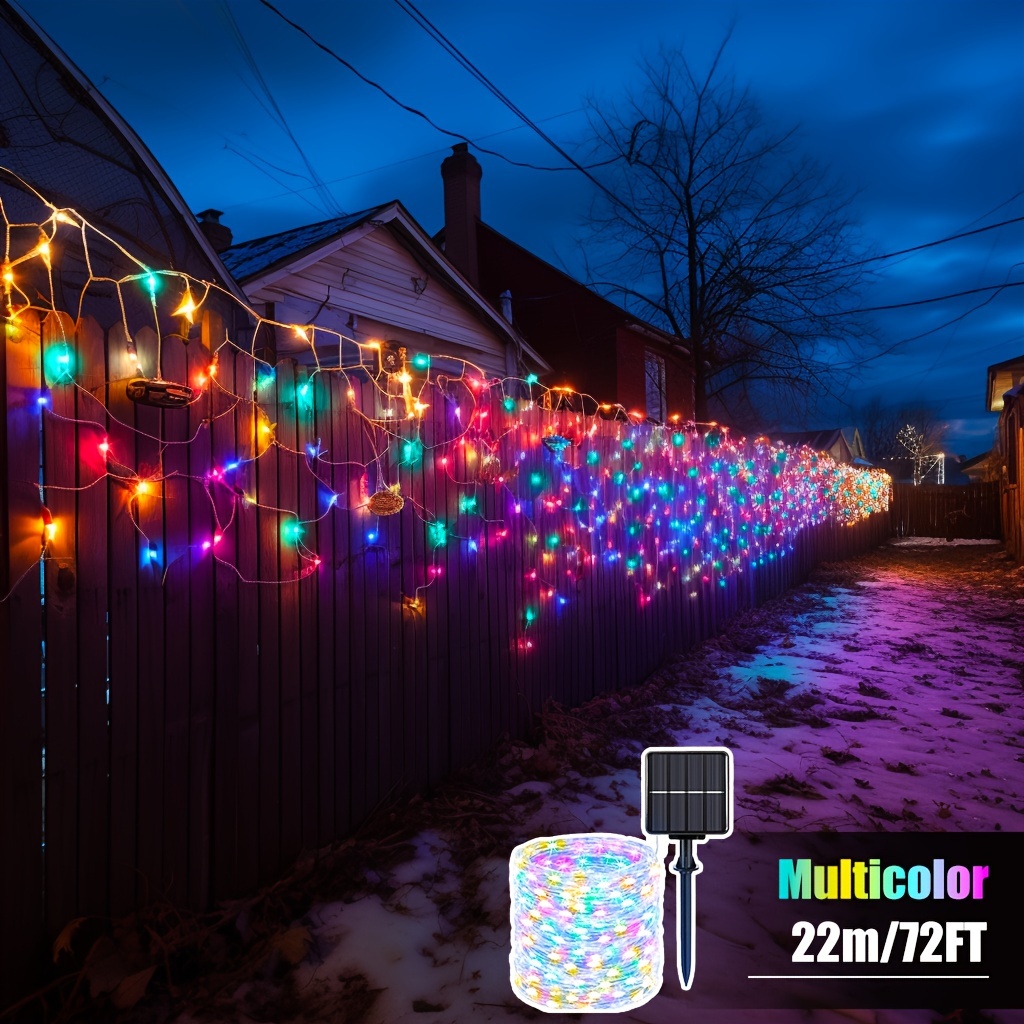 300 Light Beads Outdoor Solar Led String Lights Christmas - Temu