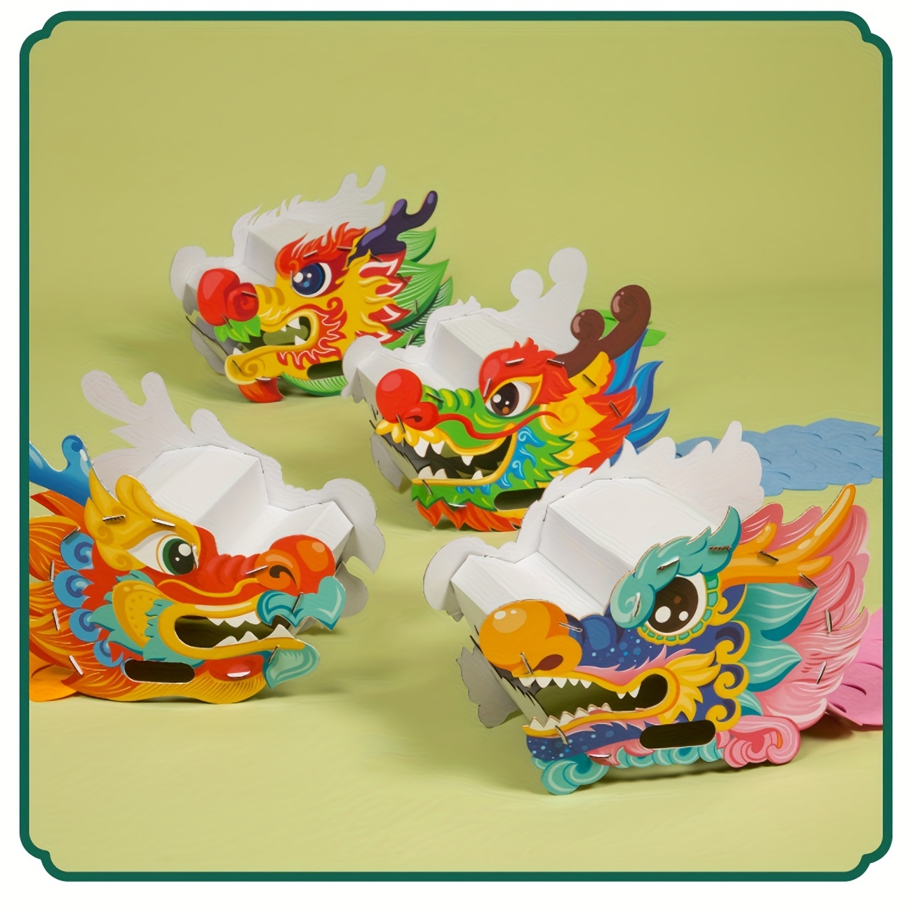 Handmade Paper Dragon Craft Material Chinese Dragon Paper Spring Festival CB