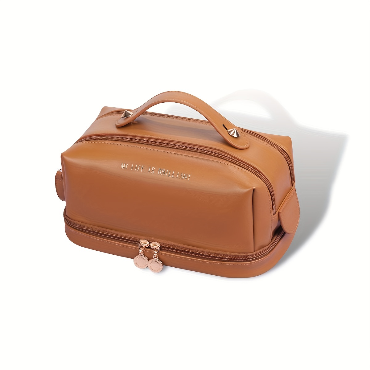 Travel Makeup Bag Large Capacity Double Layer Cosmetic Bag