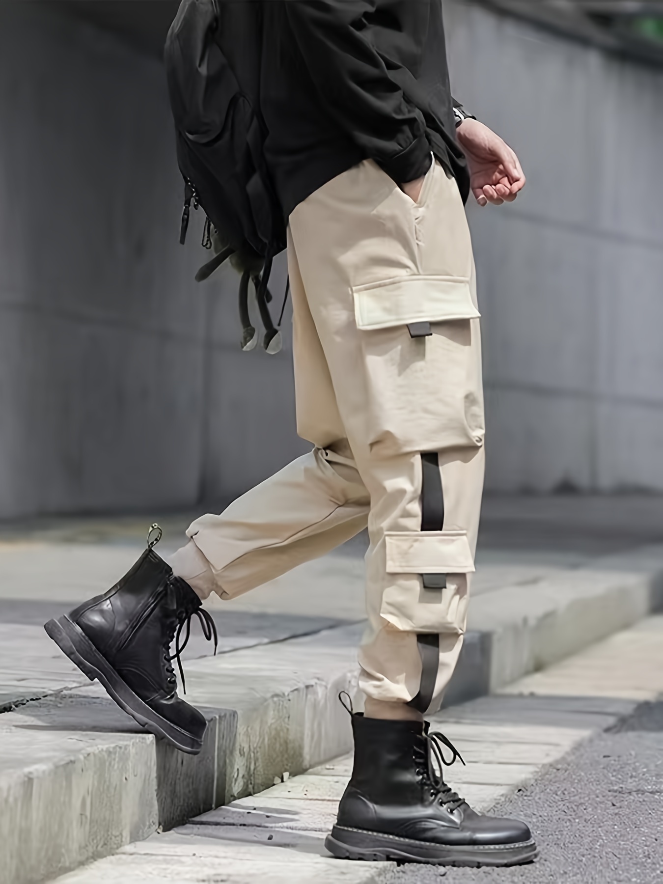 Pantalones Cargo Clásicos Hombres Múltiples Bolsillos - Temu