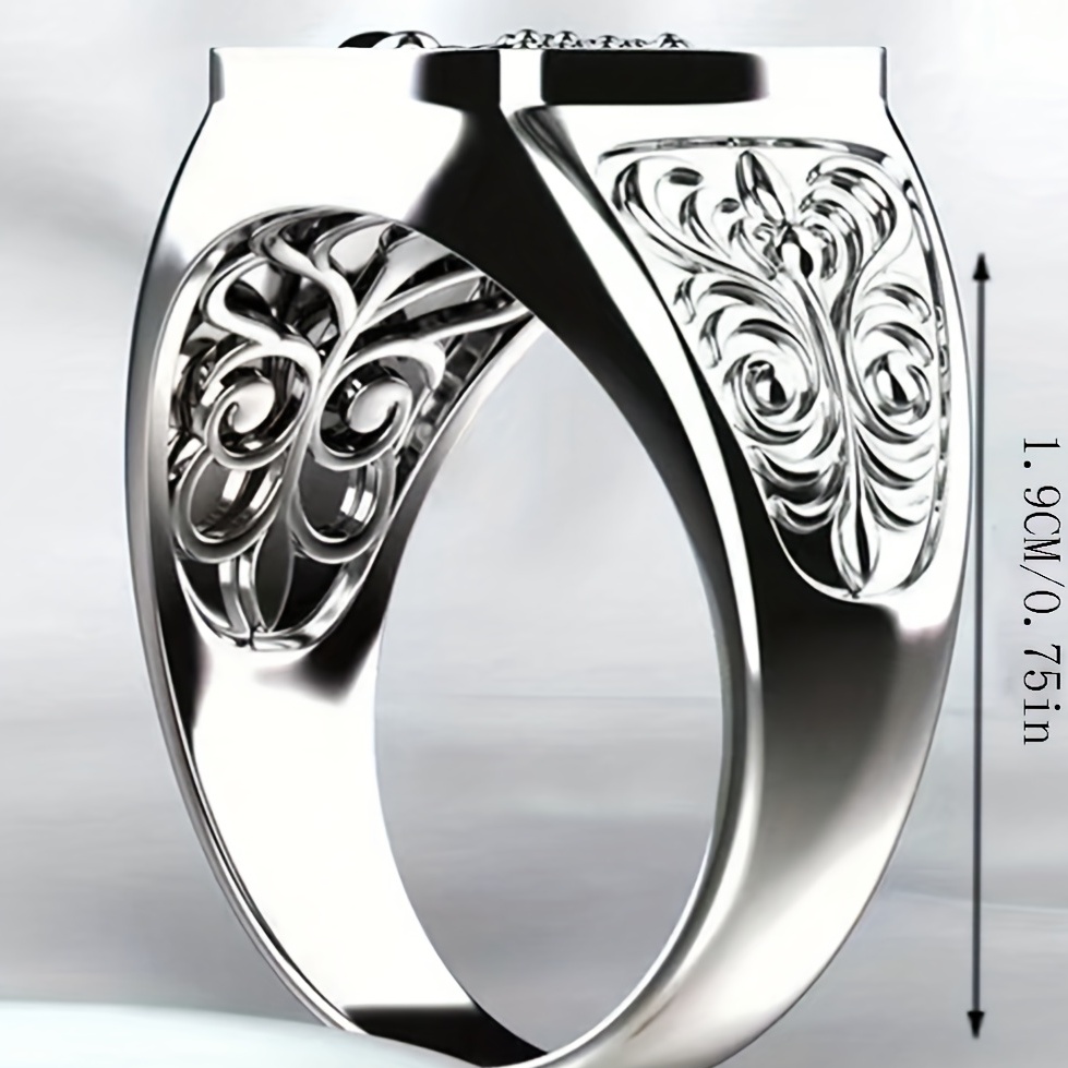 Scorpio Relief Men's Ring Retro Pattern Decoration Anniversary Ring