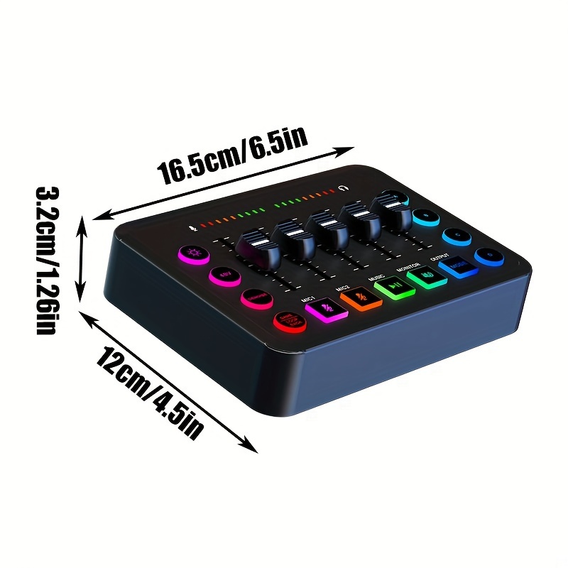 Professional Audio Mixer F9 Live Sound Card Audio Interface - Temu