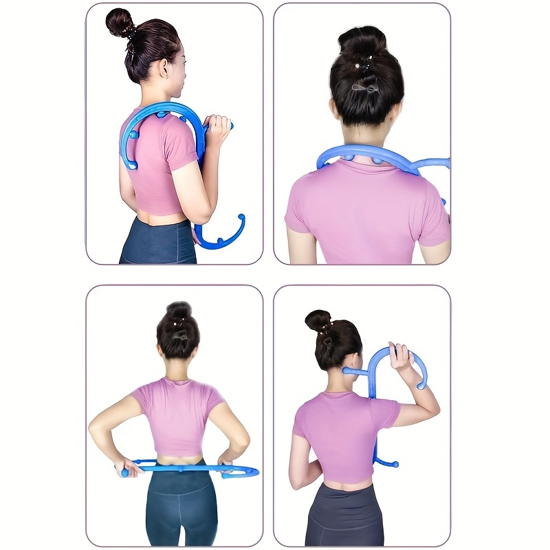2pcs Trigger Point Cane & Massage Comb Kit Handheld Body Massager