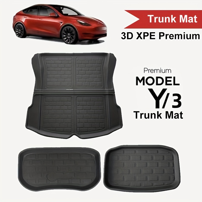 Tapis de sol Xpe pour tapis de sol Tesla Model Y Modèle 3 2022 2023 à 2016  Tesla 3 Trois tapis Tesla Y Accessoires