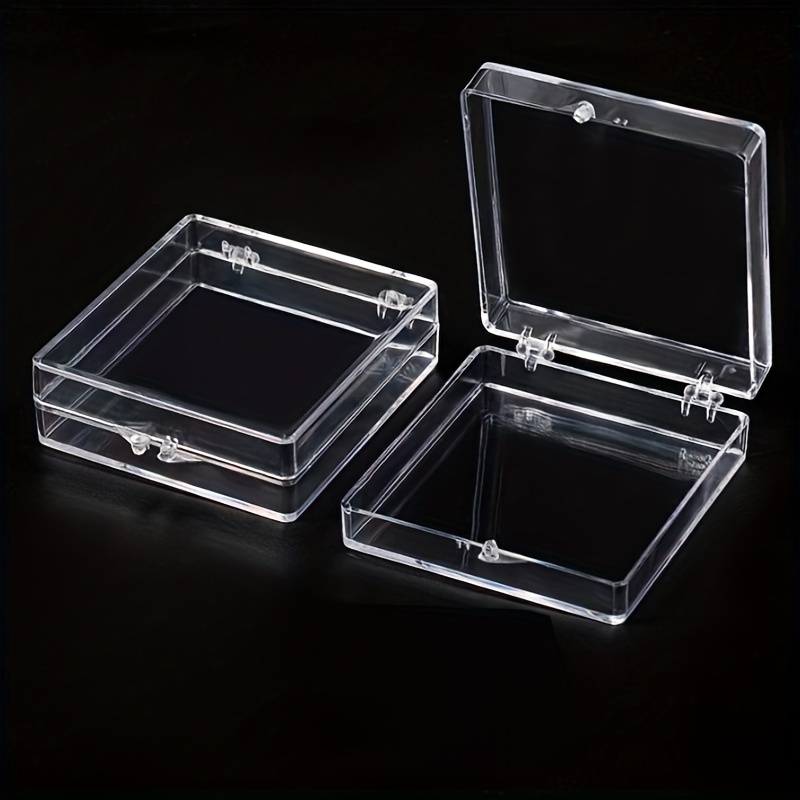 10Pcs Press on Nail Storage Box Acrylic Nail Storage Box Transparent Small