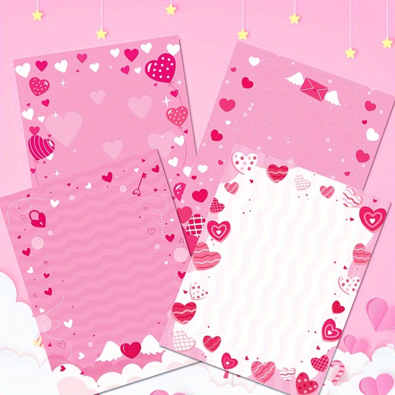 Love letter paper template