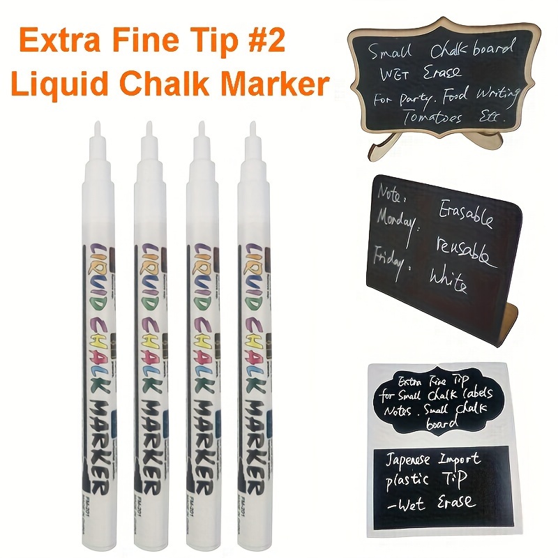 Fine Point Liquid Chalk Marker, White