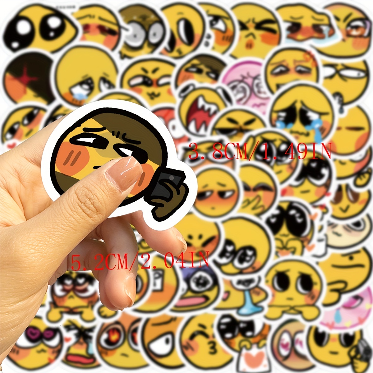 Cursed Emoji Vinyl Sticker Sheet 