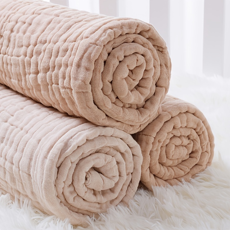 Newborn Bath Towel, 100% Cotton Swaddle Blanket