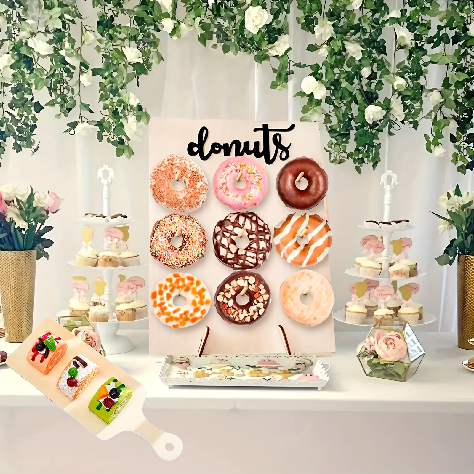 1/2pcs Tablero Exhibición Donas Donut Wall Soporte Donas - Temu