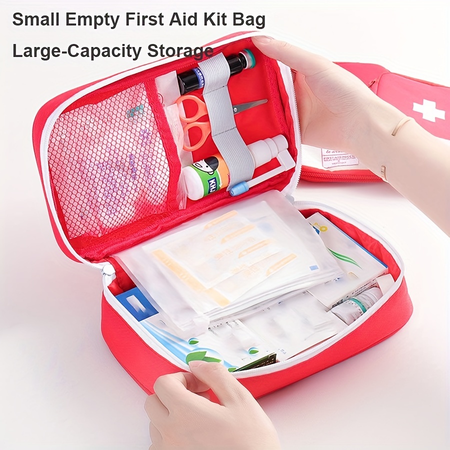Empty First Aid Kit Bag for Travel & Outdoor Use