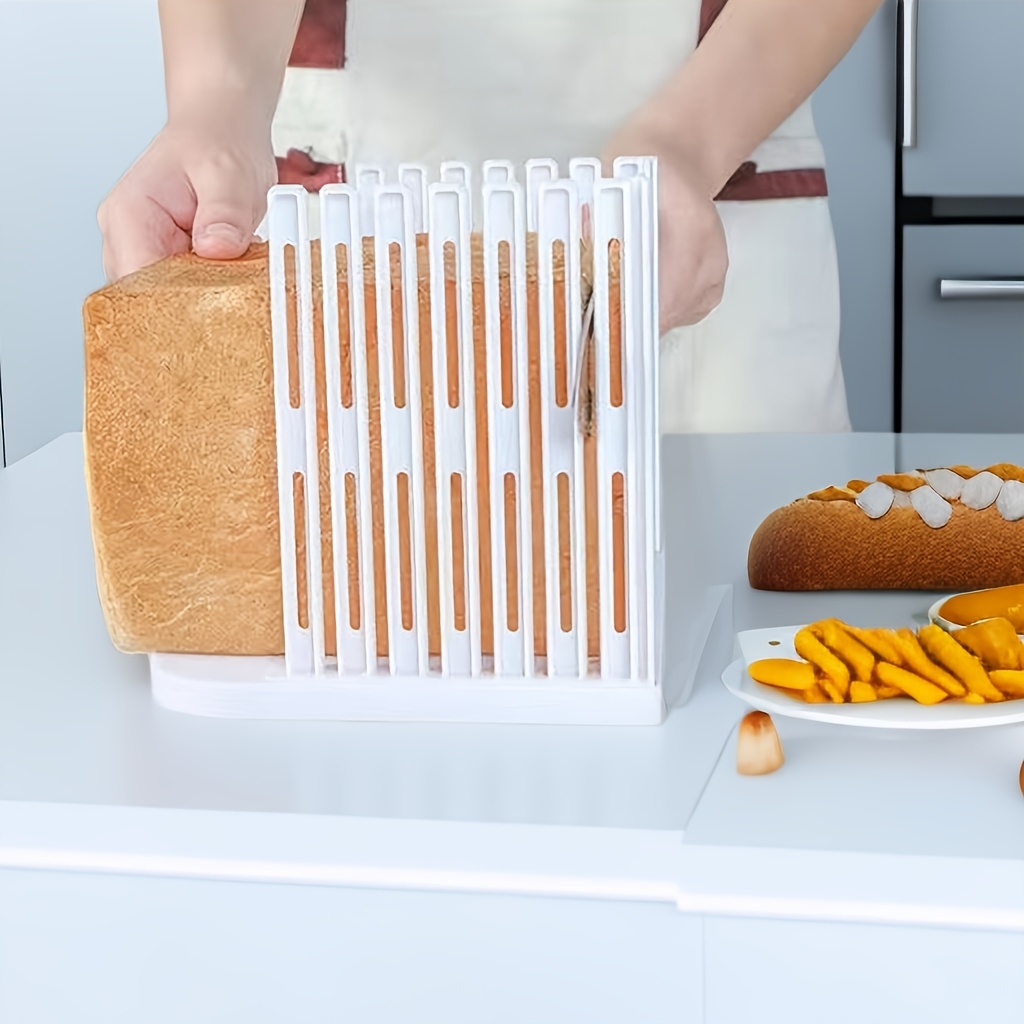 Adjustable Toast Slicer Homemade Bread Cutting Plastic Bread - Temu