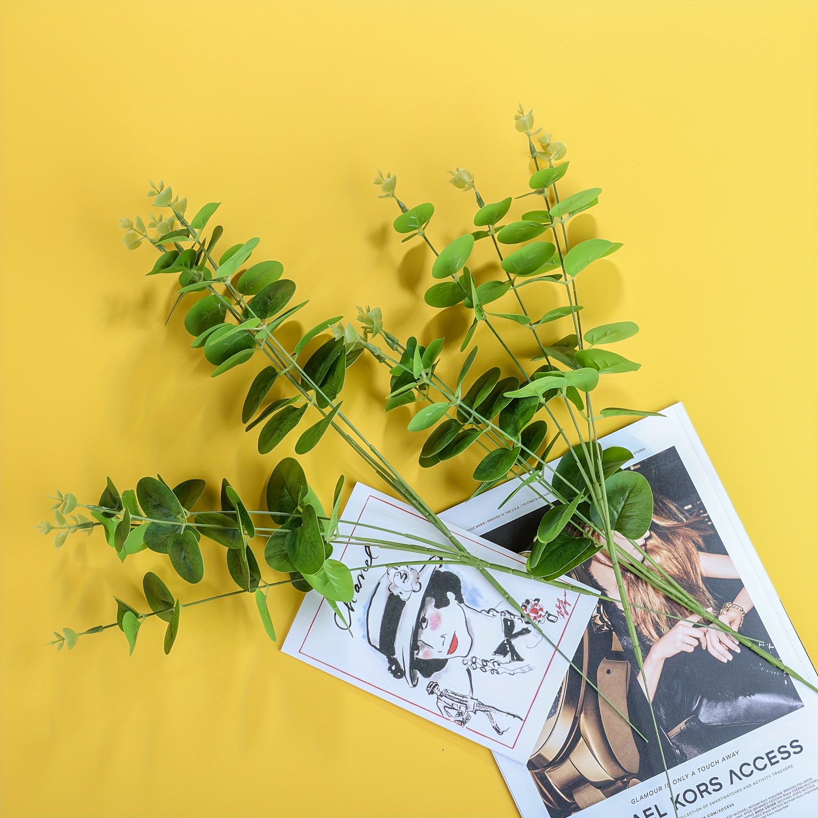 11 steli di eucalipto artificiale in blu verde fiori artificiali, eucalipto,  vegetazione, foglie di eucalipto ARTICOLO 01123 -  Italia