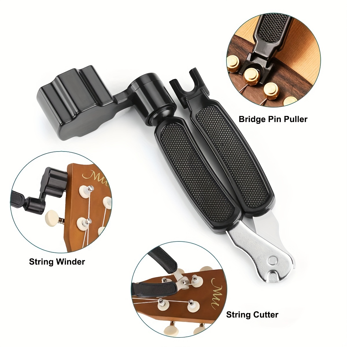 Guitar String Changing Tool Kit Includes String Winders Pin - Temu