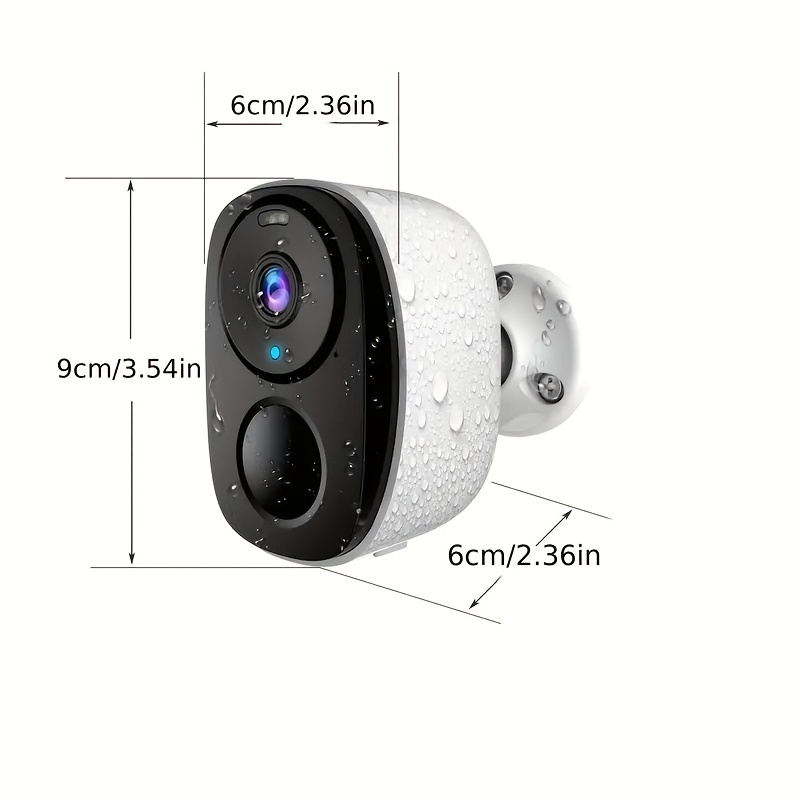 2k 3mp wireless outdoor security camera spotlight siren